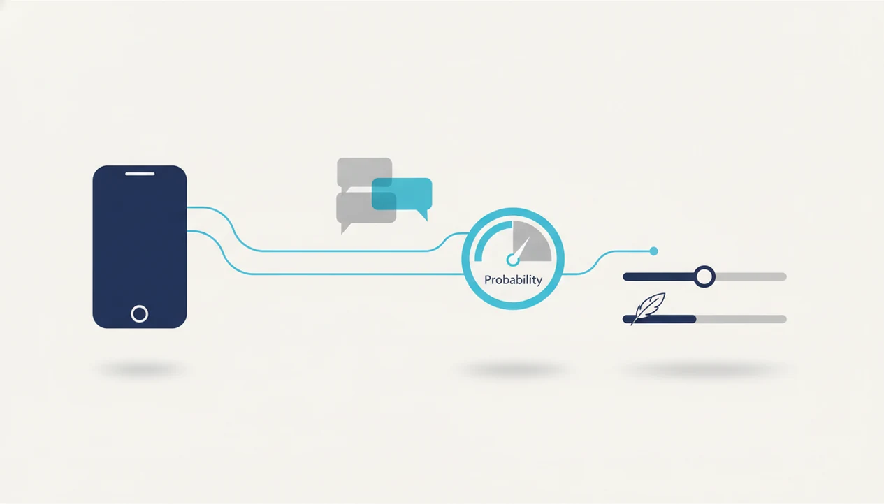 A simple diagram shows an iPhone connected to chat, detection, and humanizing workflow icons.