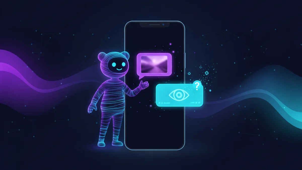 Person uploading a photo to an AI chat app for instant visual question answering