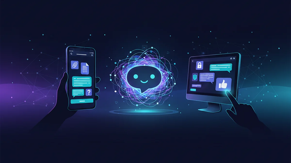 Person comparing Claude-style chat in apps, testing prompts, files, and safe responses