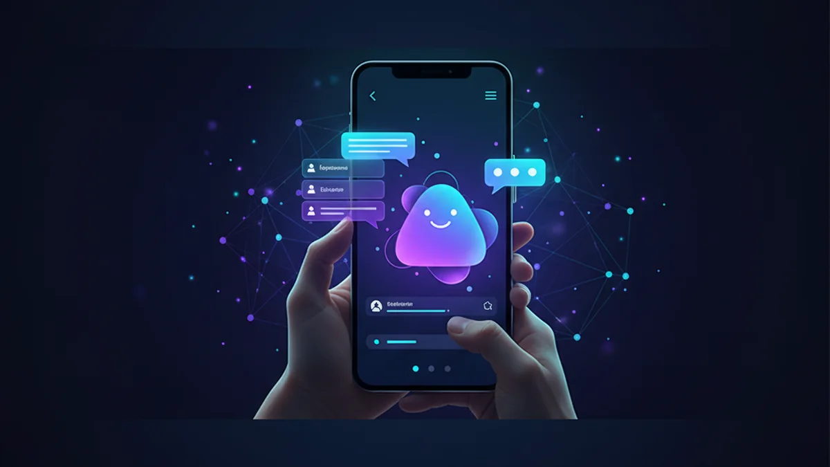 Person editing a resume on iPhone using an AI chat app and template notes