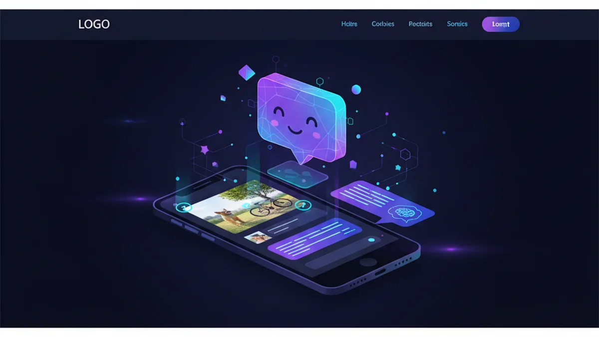 User asking an AI chatbot app questions about a photo with highlighted objects