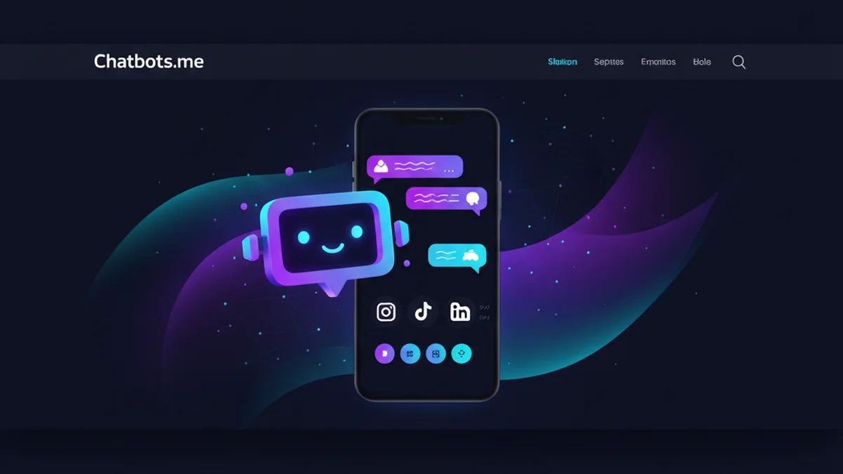 Phone showing AI caption suggestions for Instagram, TikTok, and LinkedIn with tone options