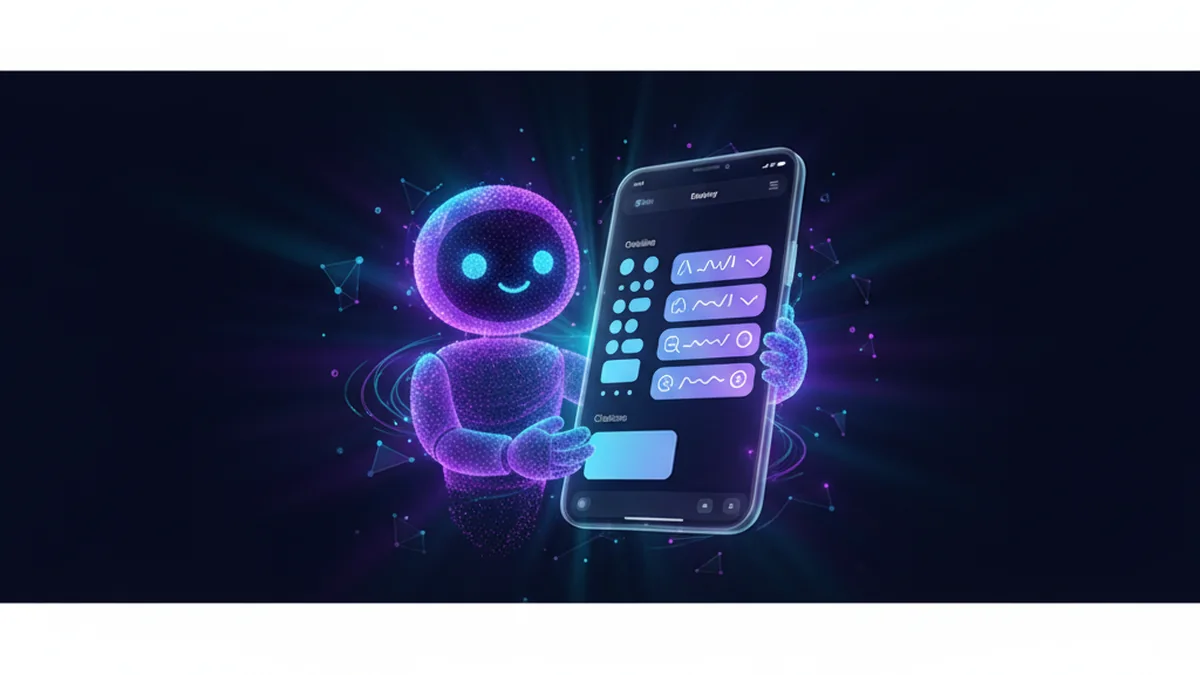 Student using an iPhone essay-writing app with citations, outline, and revision suggestions on screen