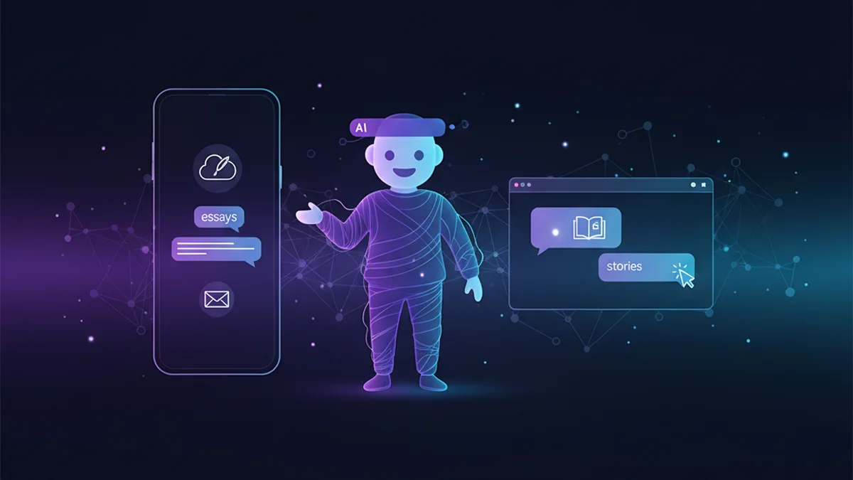 Writing AI chatbots category image for Chatbots.me