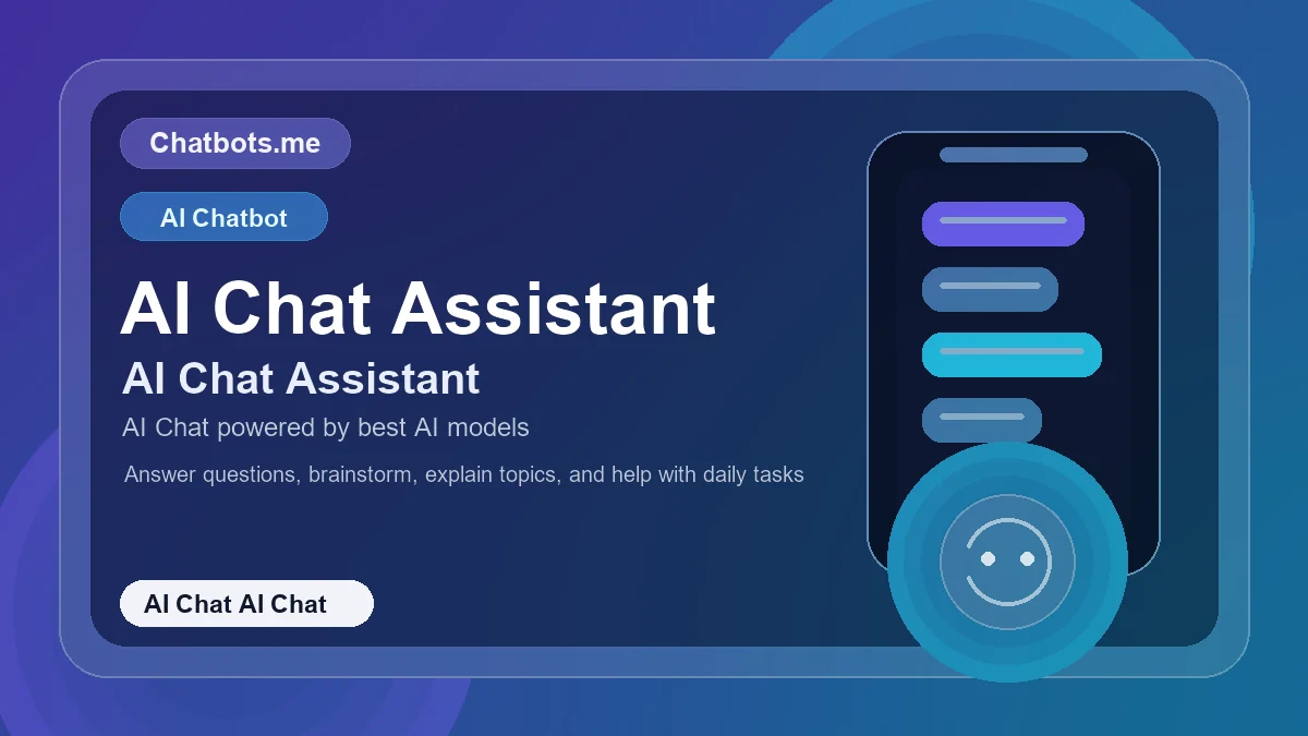 AI Chat Assistant chatbot visual for ai chat AI chat