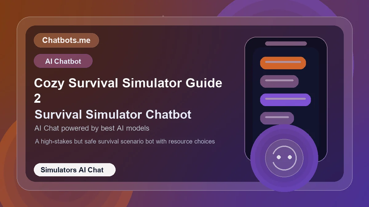 Cozy Survival Simulator Guide 2 chatbot visual for simulators AI chat