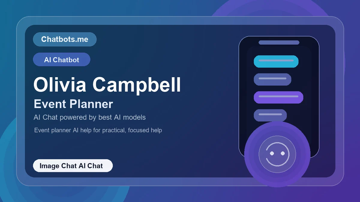 Olivia Campbell chatbot visual for image chat AI chat