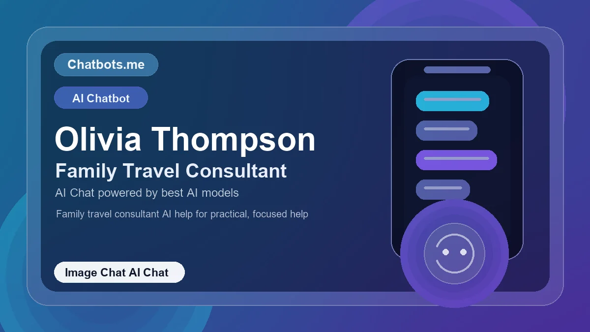 Olivia Thompson chatbot visual for image chat AI chat