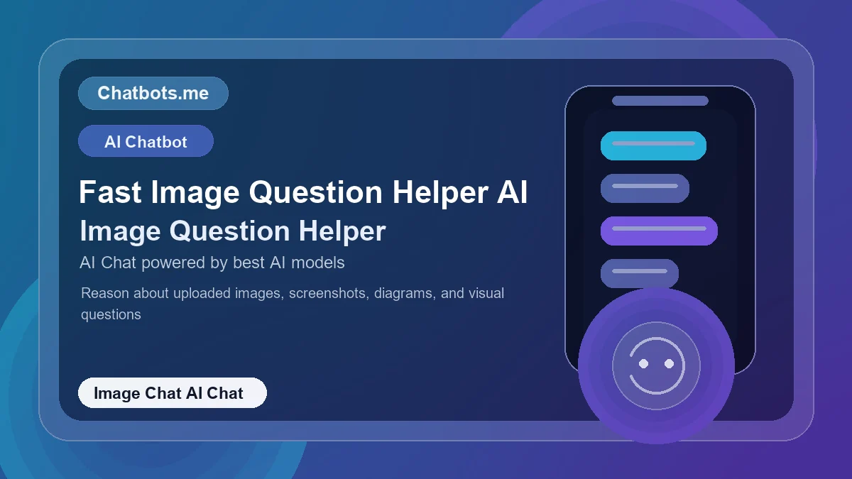 Fast Image Question Helper AI chatbot visual for image chat AI chat
