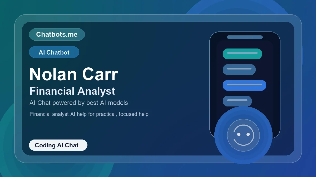 Nolan Carr chatbot visual for coding AI chat