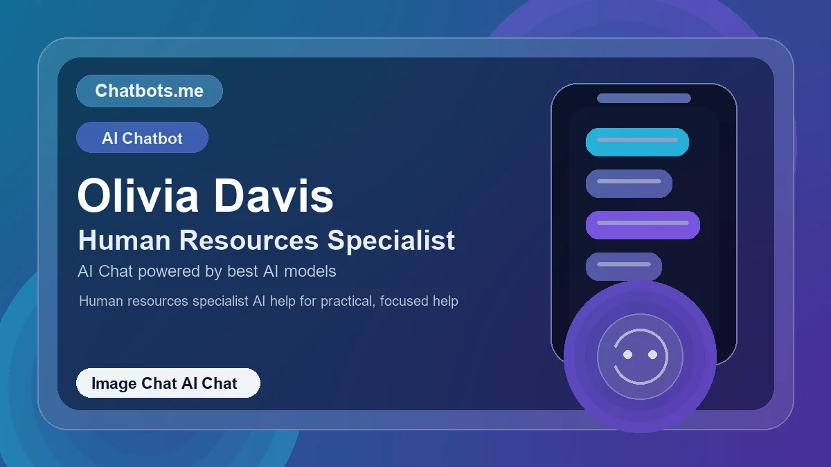 Olivia Davis chatbot visual for image chat AI chat
