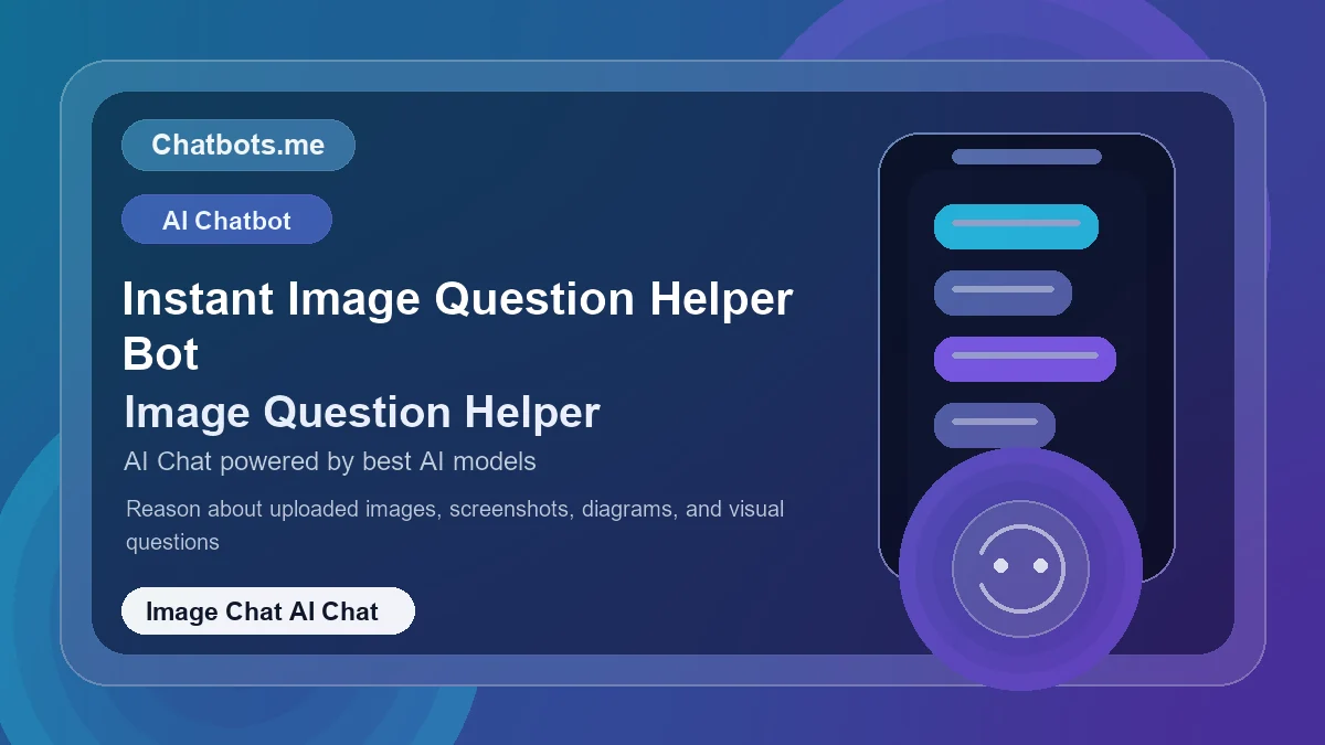 Instant Image Question Helper Bot chatbot visual for image chat AI chat