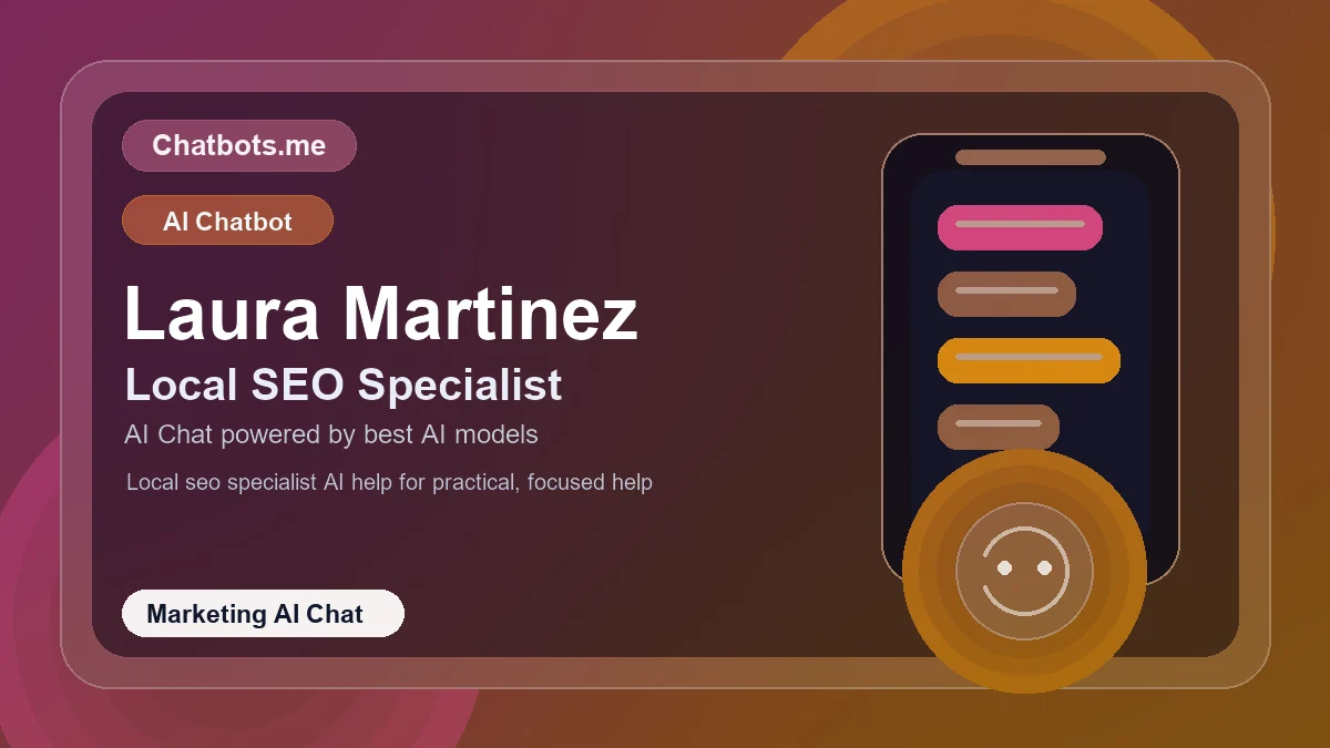 Laura Martinez chatbot visual for marketing AI chat