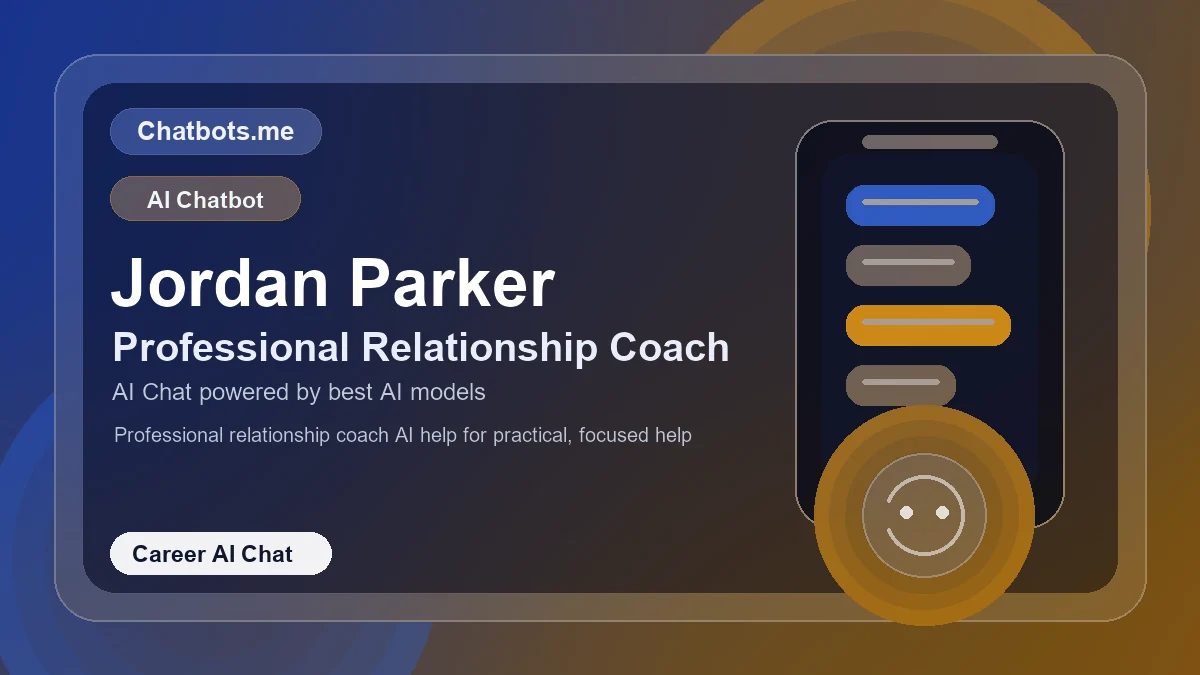 Jordan Parker chatbot visual for career AI chat