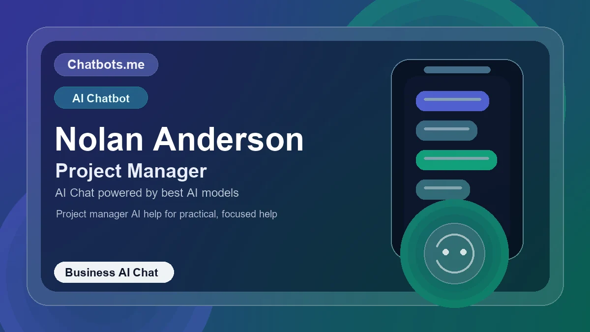 Nolan Anderson chatbot visual for business AI chat