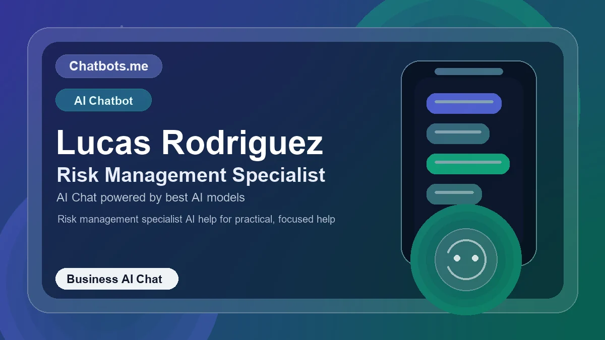 Lucas Rodriguez chatbot visual for business AI chat