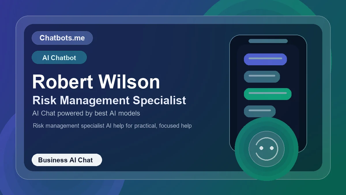 Robert Wilson chatbot visual for business AI chat