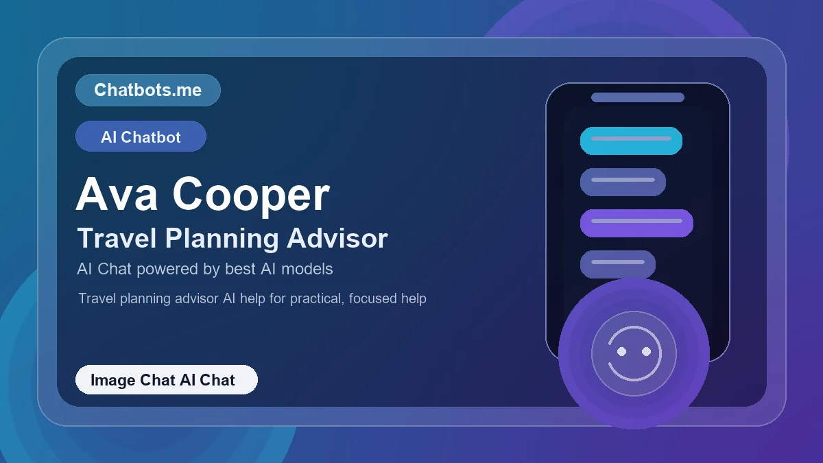 Ava Cooper chatbot visual for image chat AI chat