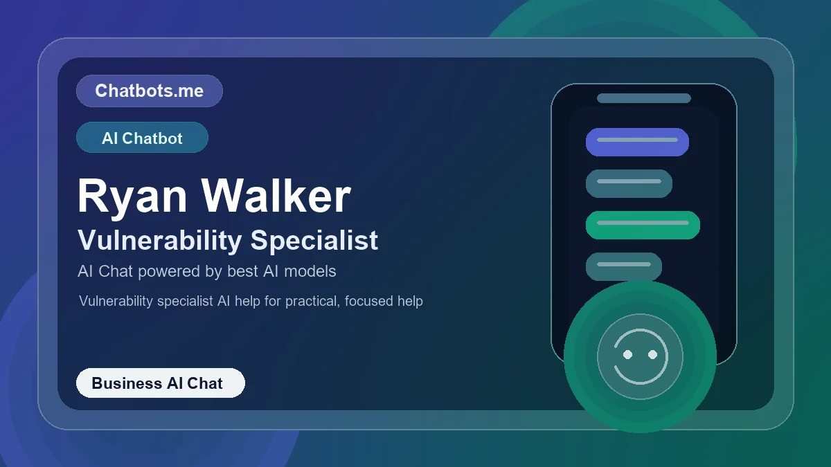 Ryan Walker chatbot visual for business AI chat