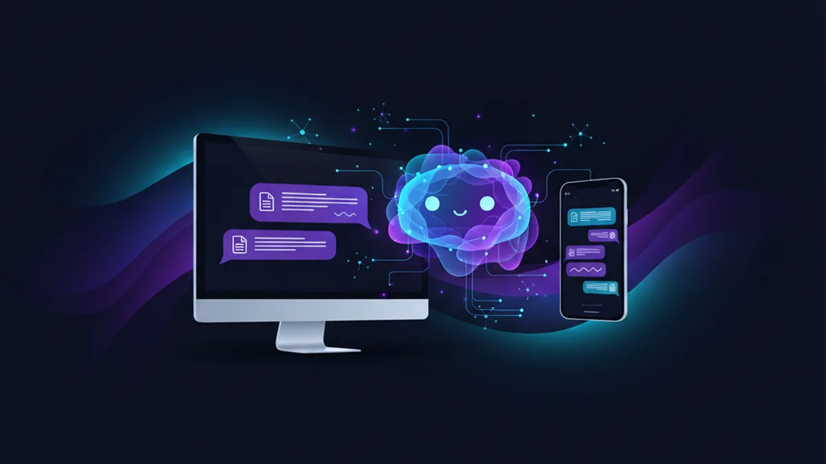 PDF Chat online AI chatbot tool visual for Chatbots.me